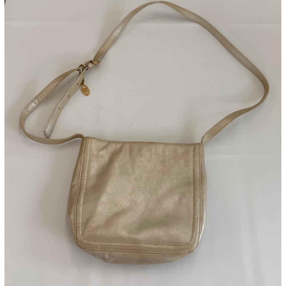 leather and Company by Liz Claiborne, Gold, shoulder or cross body